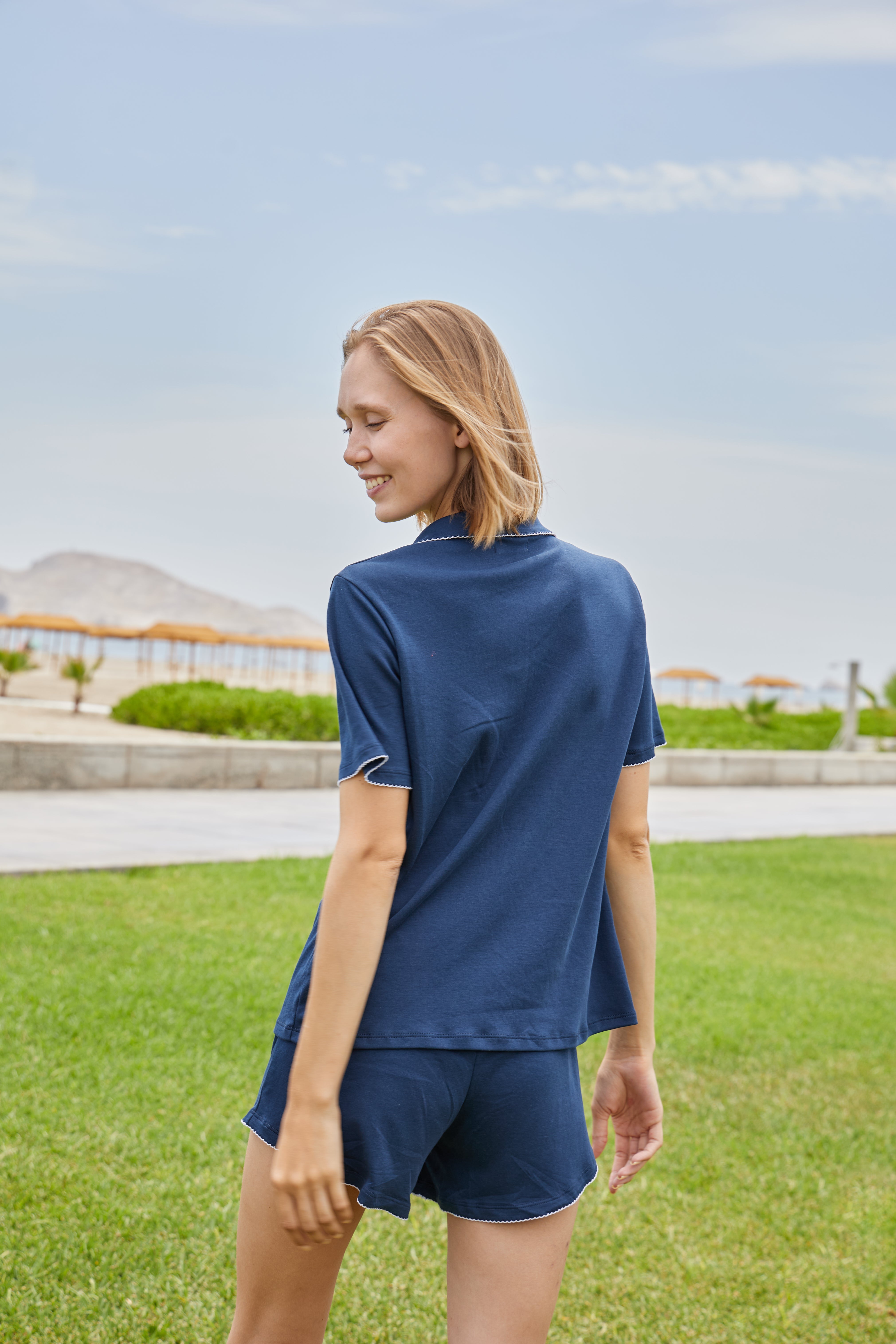 Pijama Camisera Algodón - Alessia