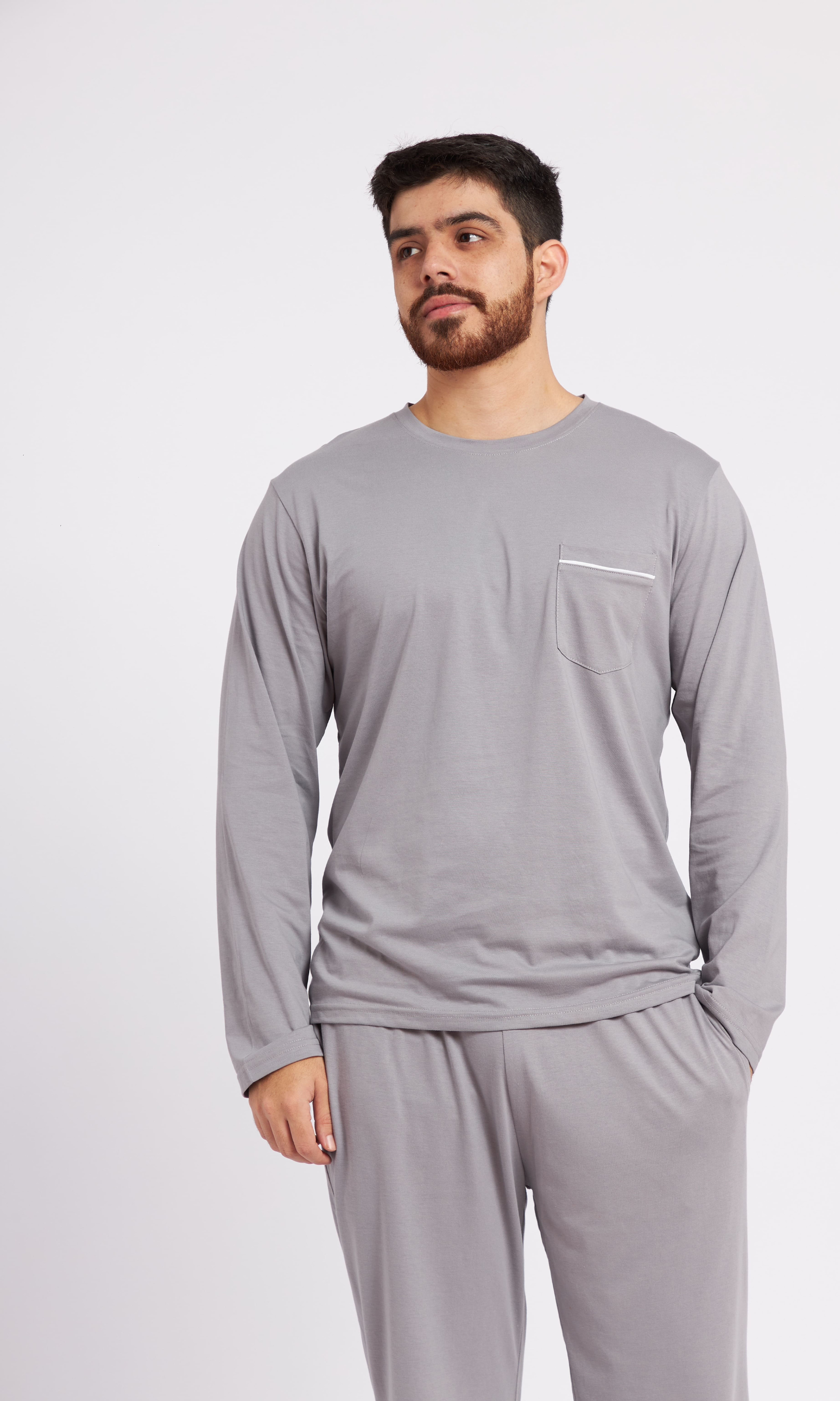 Pijama Hombre Gris- Gino