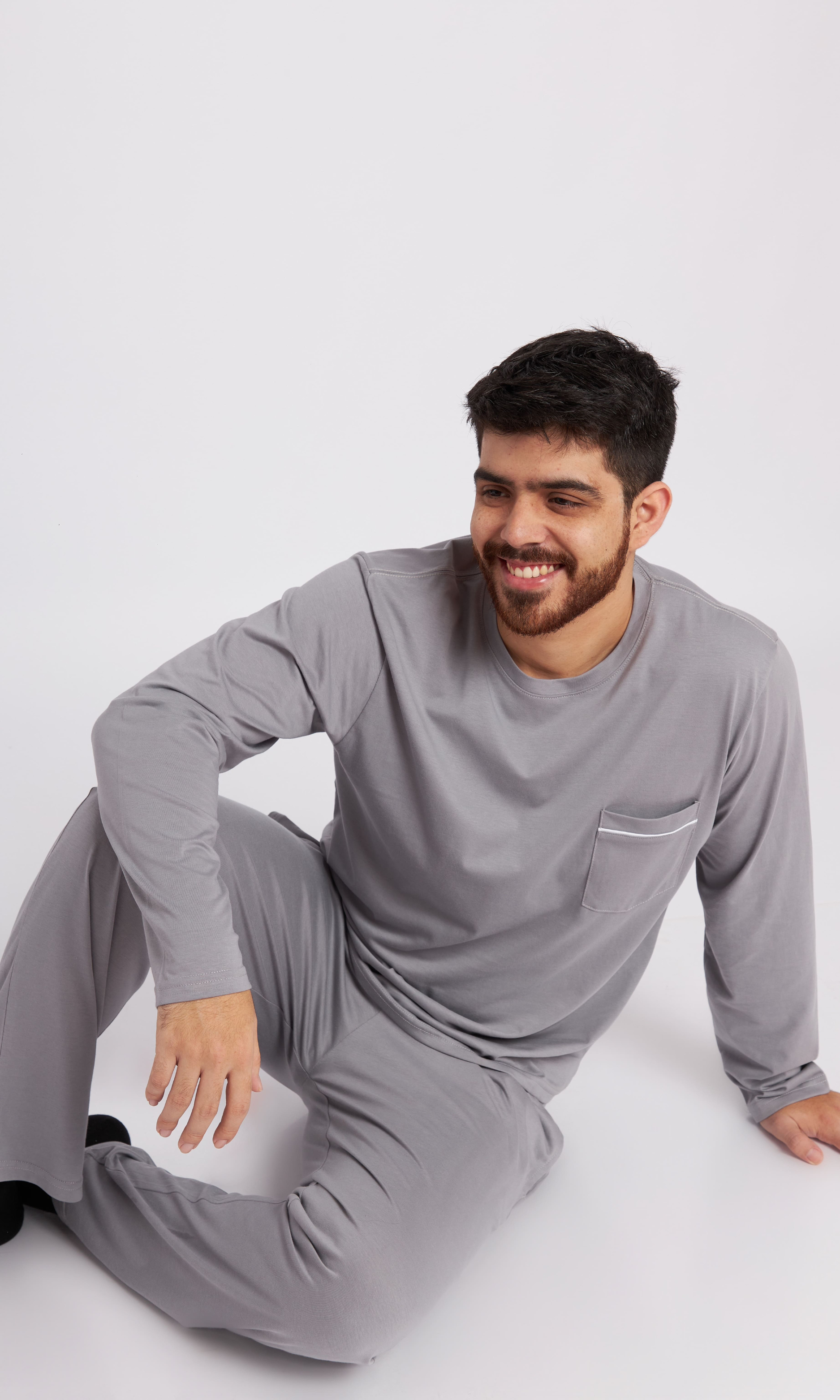 Pijama Hombre Gris- Gino