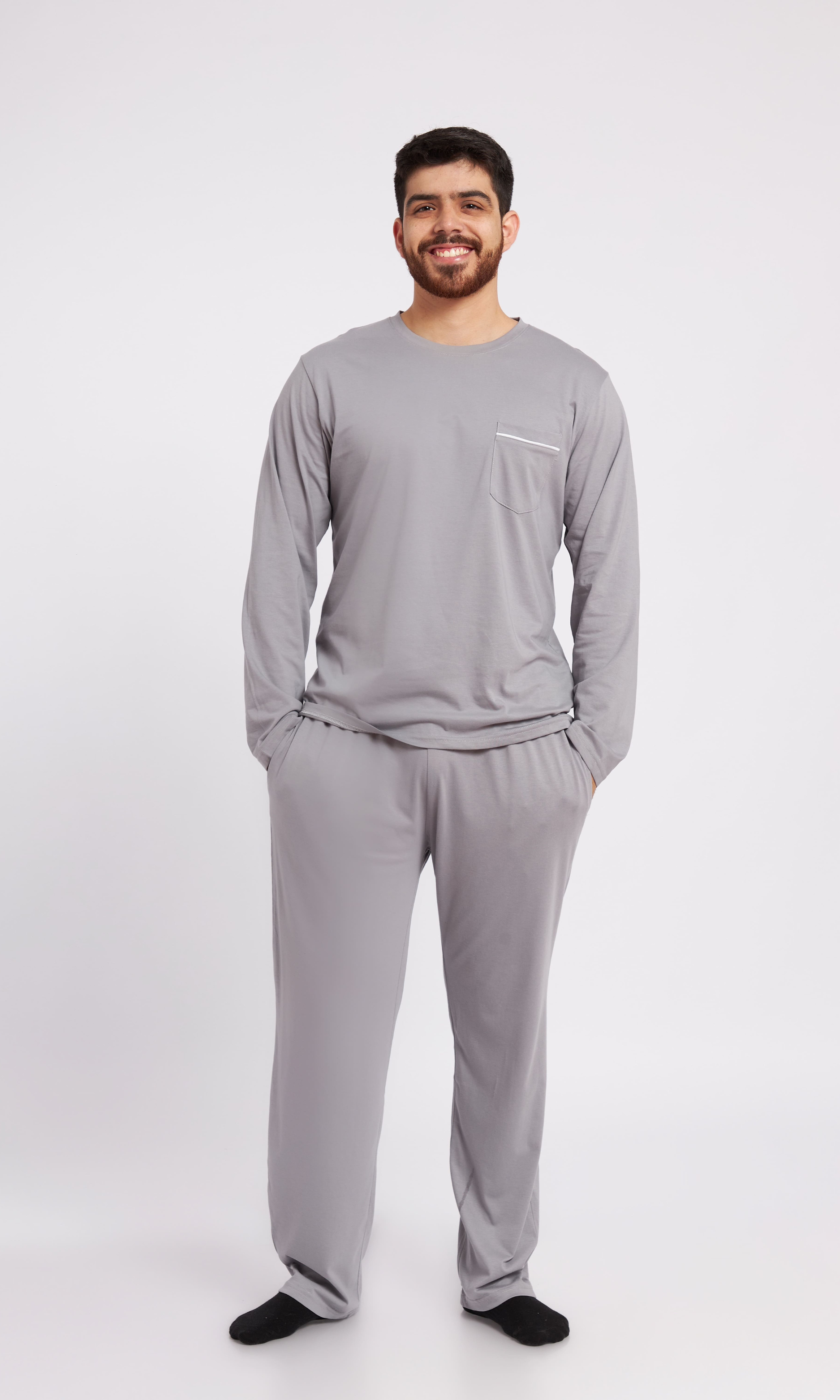 Pijama Hombre Gris- Gino