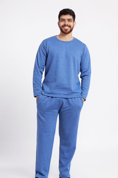 Pijama Franela Azul Hombre