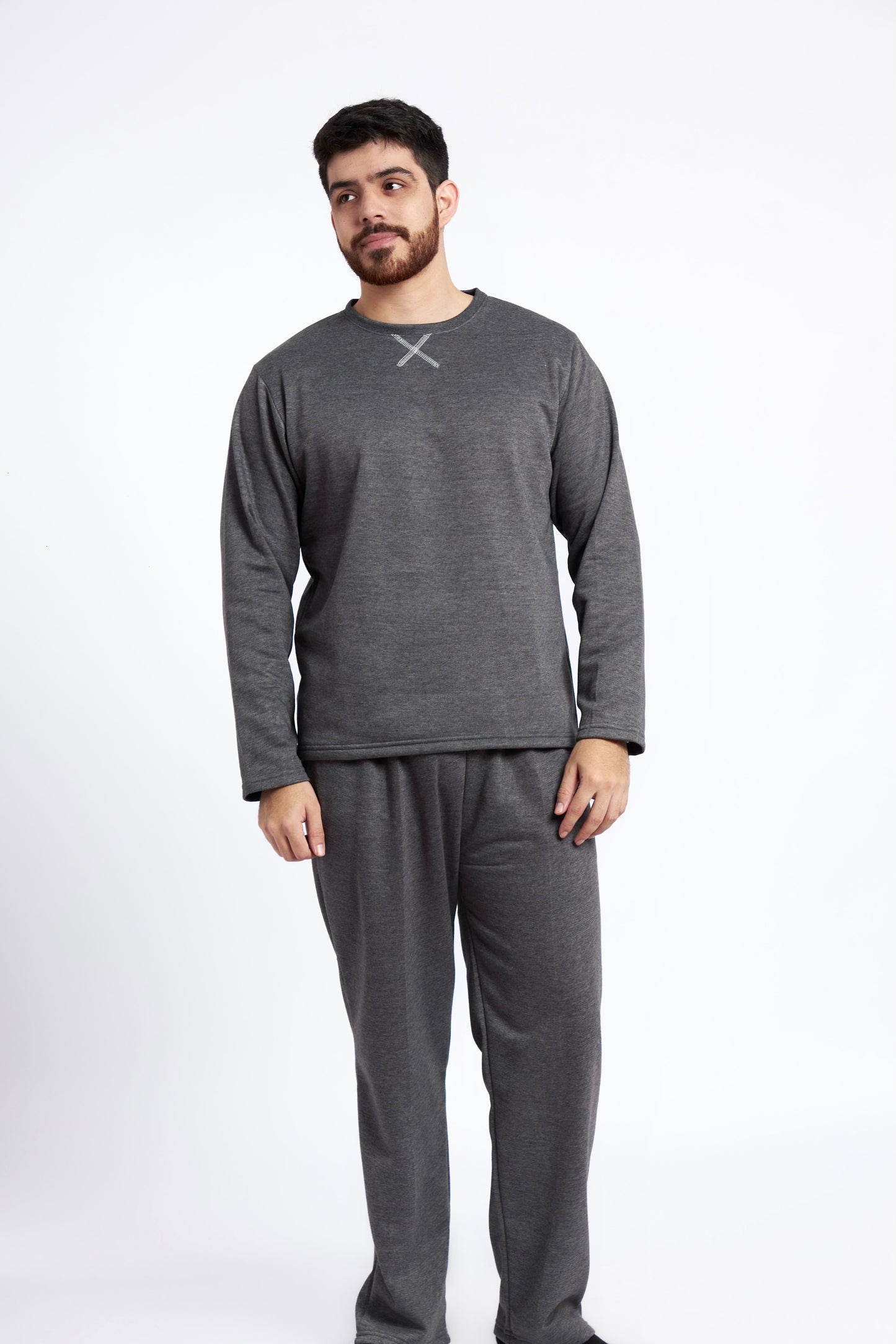 Pijama Franela Charcoal Hombre