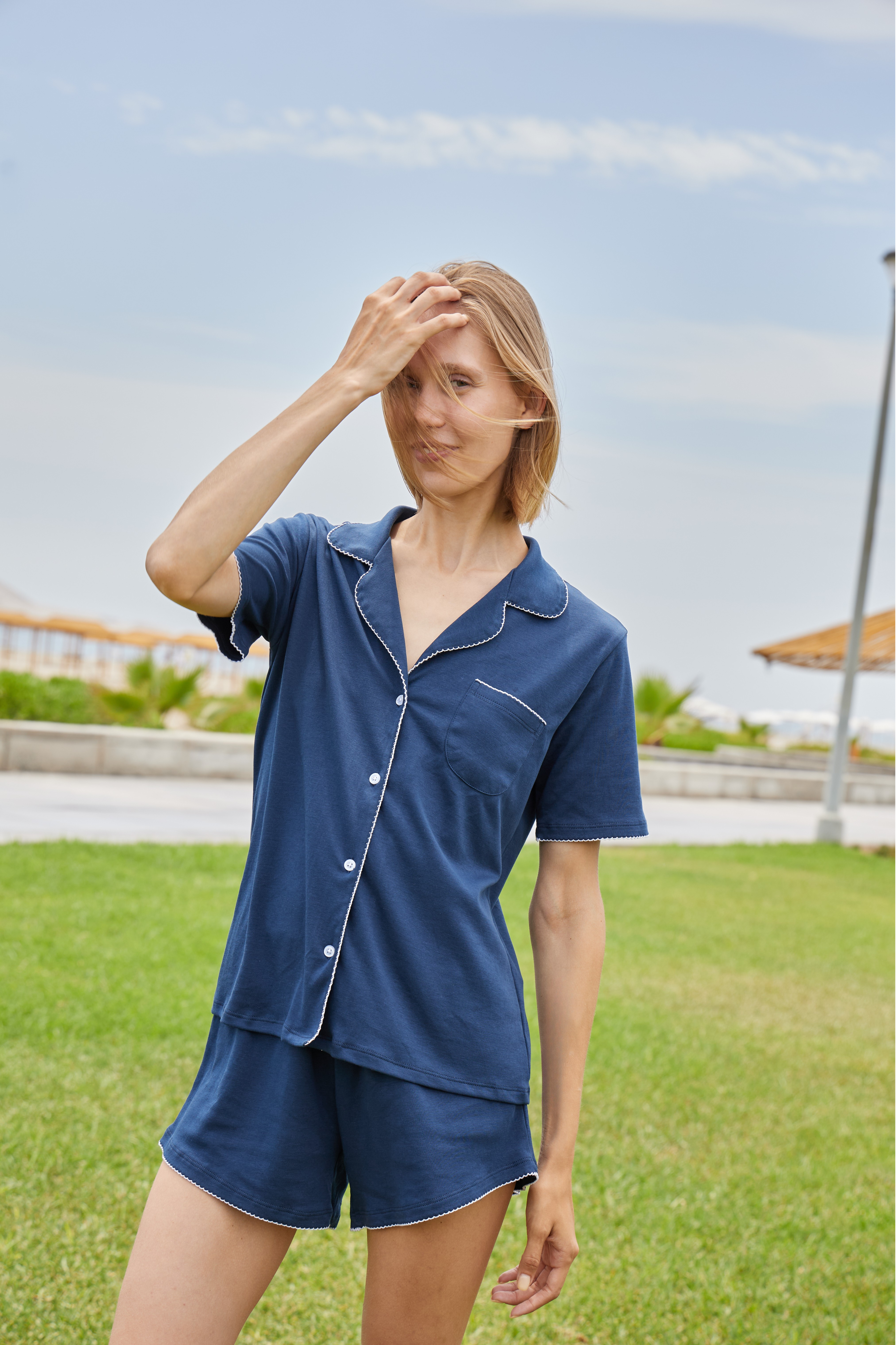 Pijama Camisera Algodón - Alessia