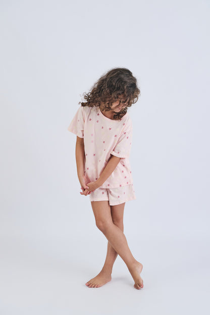 Pijama Niña Palo Rosa Estrella - Eli