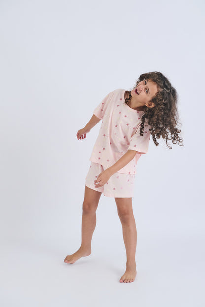 Pijama Niña Palo Rosa Estrella - Eli