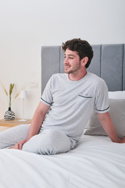 Pijama Hombre Gris - Leo
