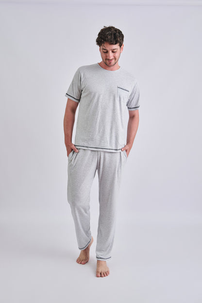 Pijama Hombre Gris - Leo