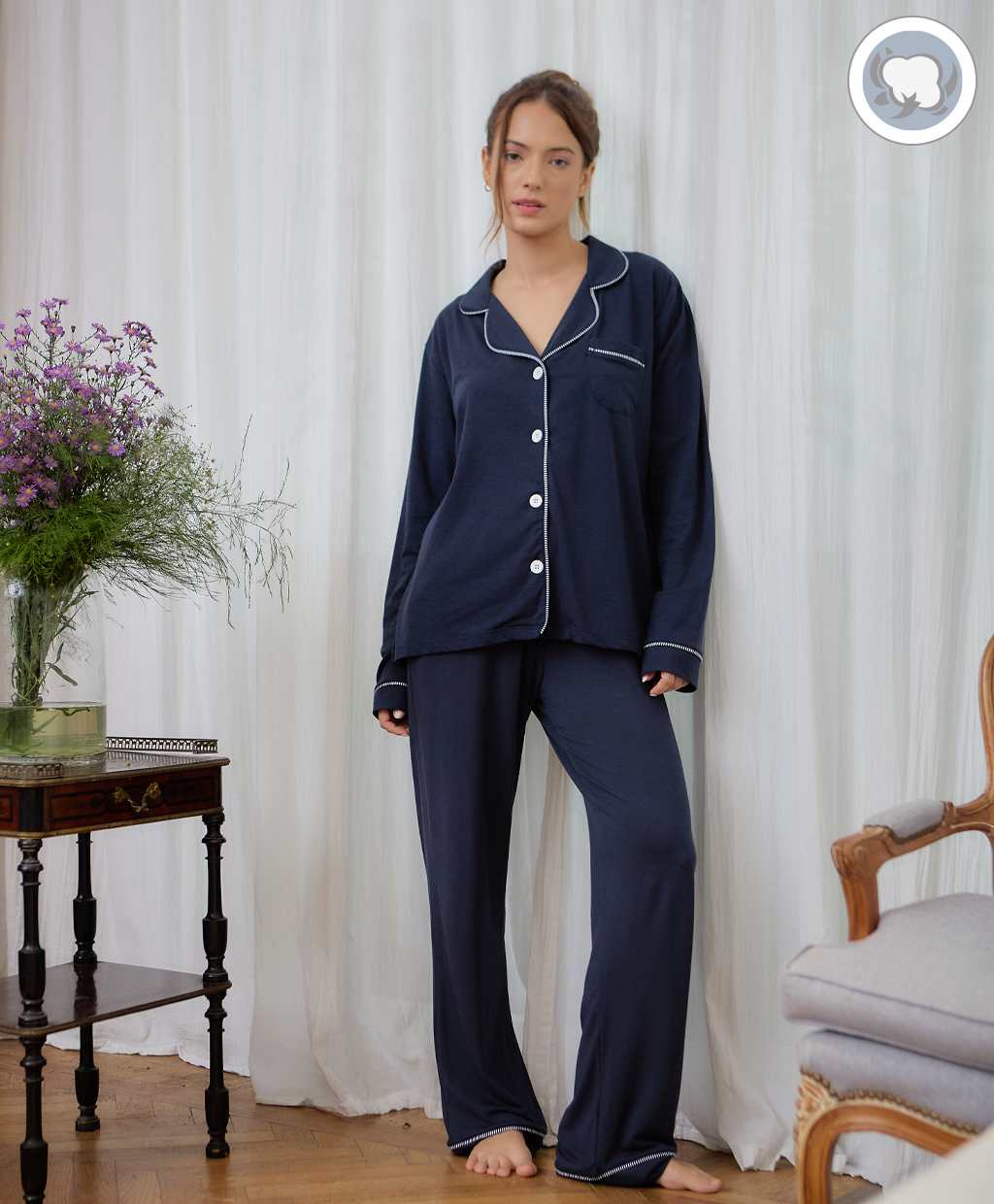 Pijama Camisera Algodón - Milu